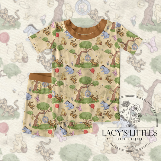 Vintage Pooh Short Set