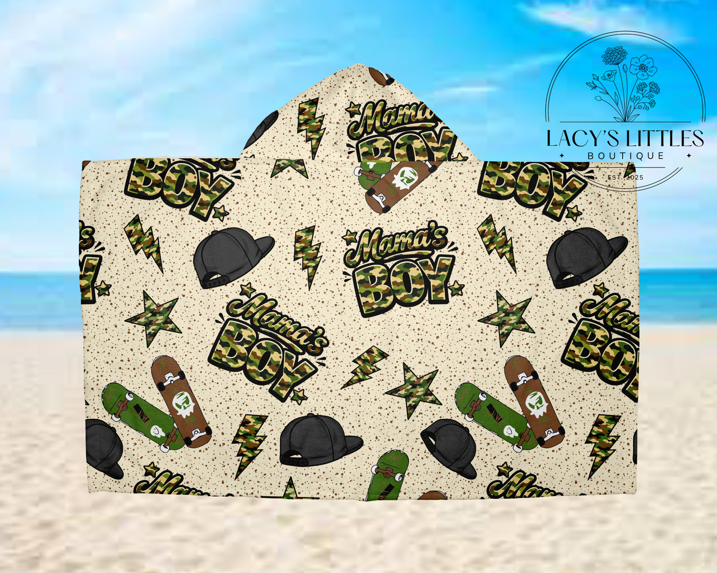 Mama’s Boy Hooded Towel