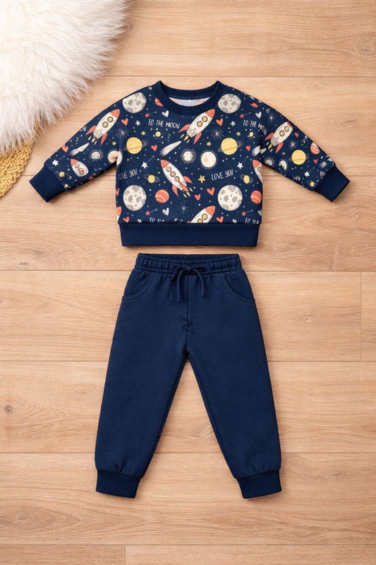 To The Moon French Terry Bamboo Set