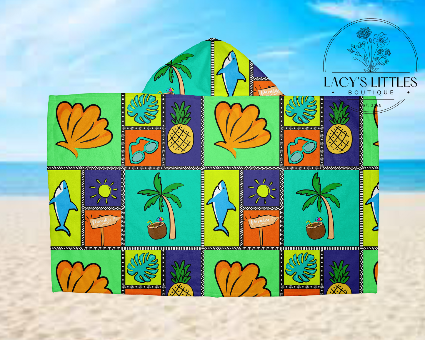 Boy Beach Hooded Towel